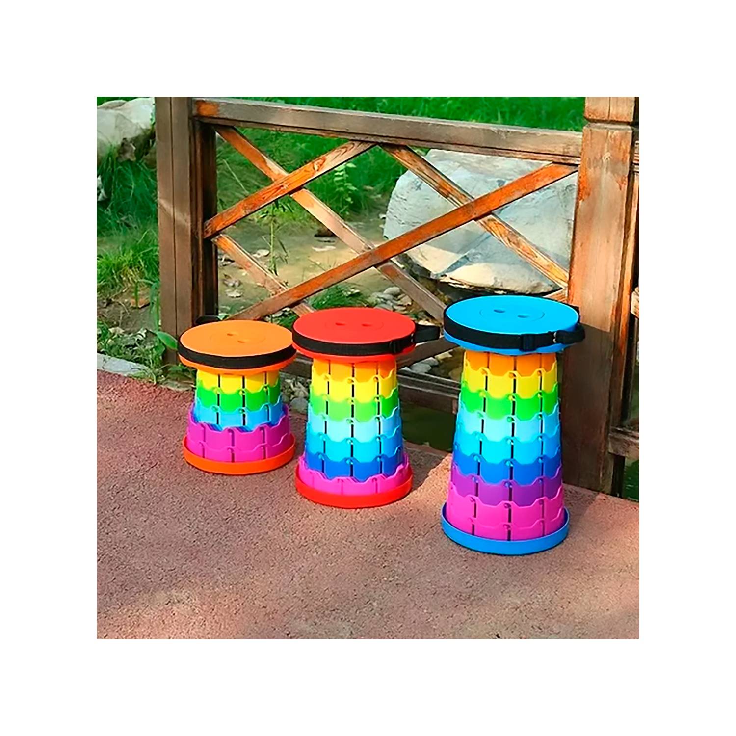 SILLA PLEGABLE PORTATIL MULTICOLOR 🪑