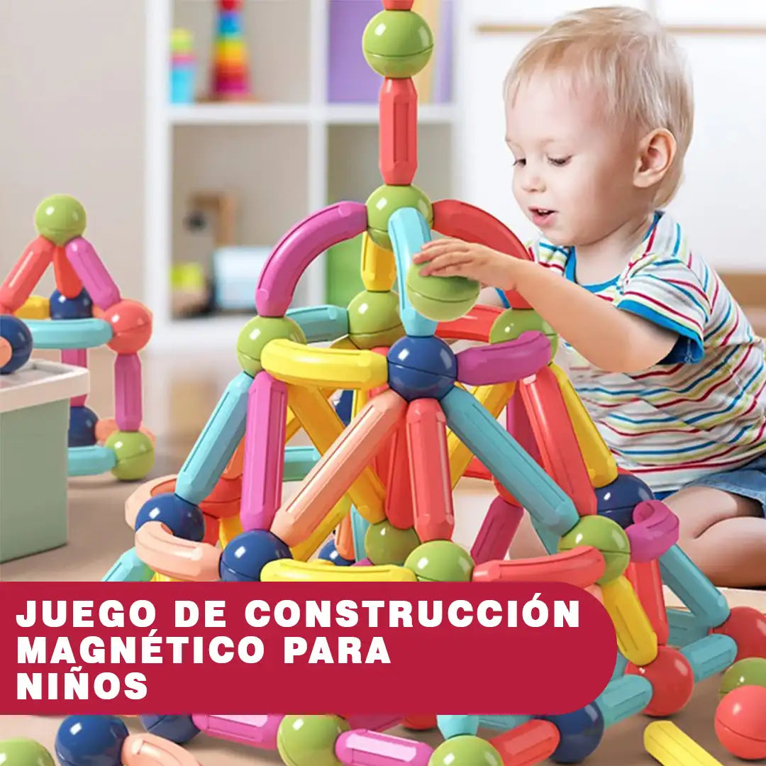 Juego Magnético de 64 piezas De Construcción Para Niños 👶