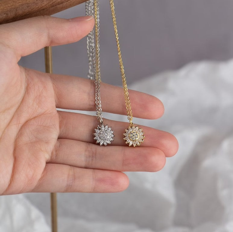 Collar de Girasol Giratorio