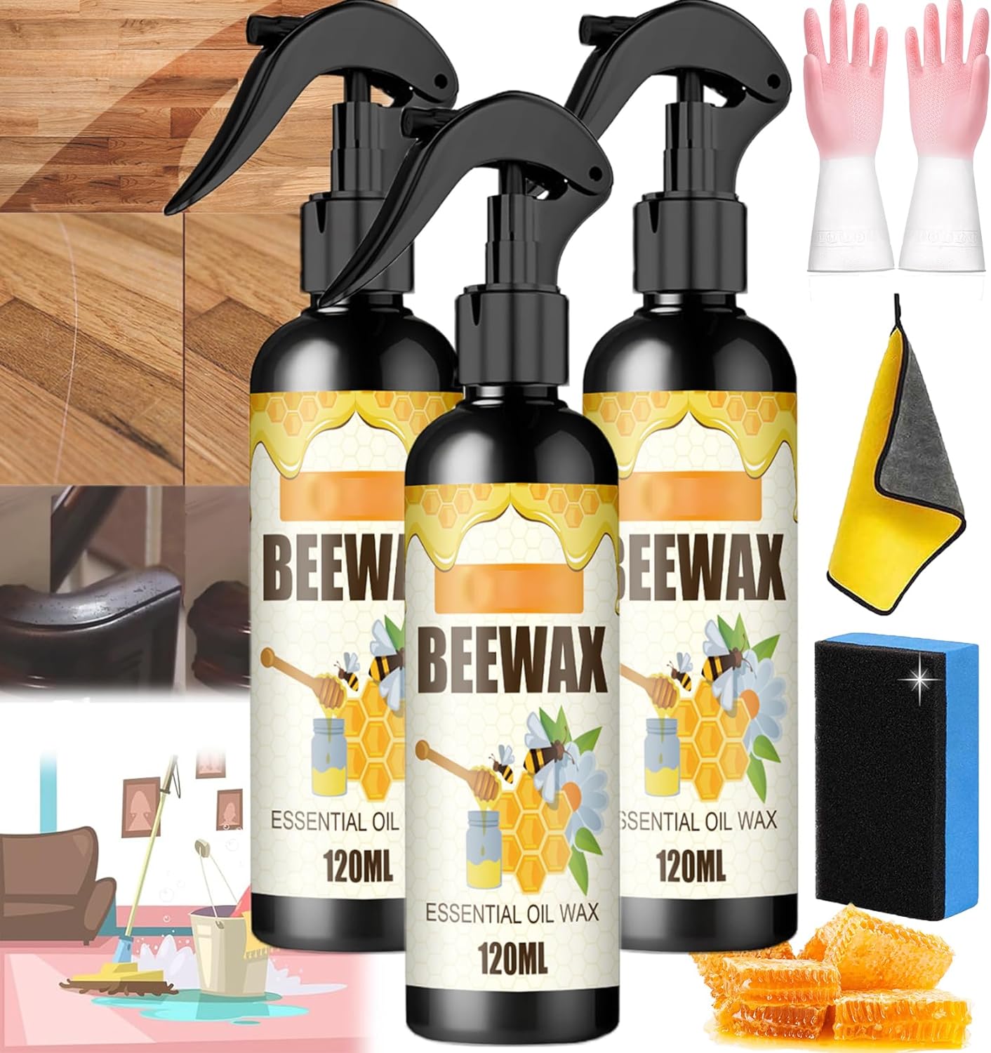 BEEWAX™ SPRAY NATURAL PARA MADERA - (PAGO CONTRA ENTREGA)