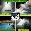 LAMPARA SOLAR DE 100 LED CON SENSOR DE MOVIMIENTO PROFESIONAL!