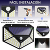 LAMPARA SOLAR DE 100 LED CON SENSOR DE MOVIMIENTO PROFESIONAL!