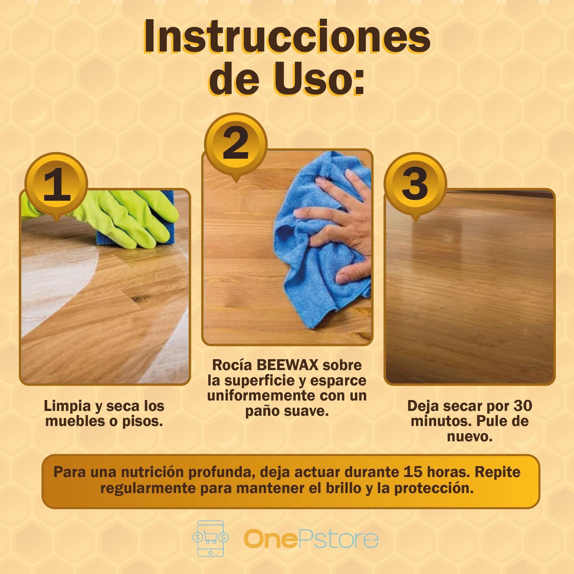 BEEWAX™ SPRAY NATURAL PARA MADERA - (PAGO CONTRA ENTREGA)