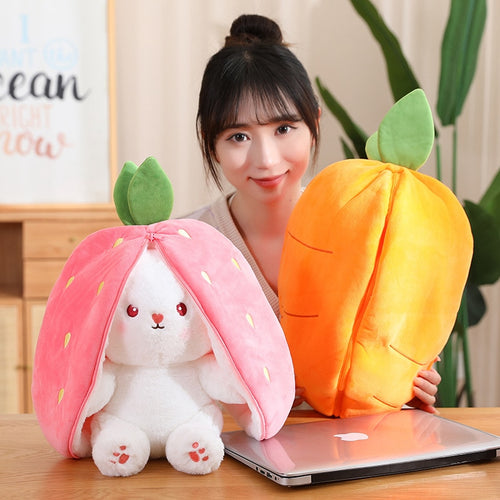 Conejito de peluche kawaii transformable 🐰