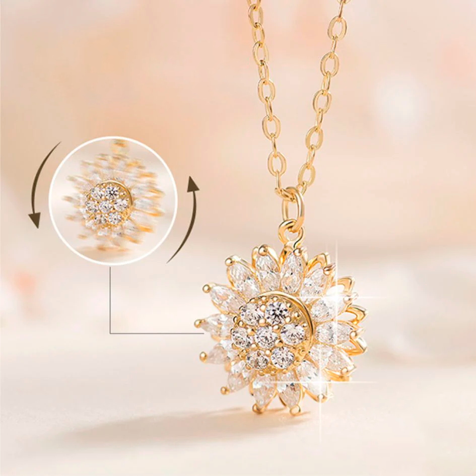 Collar de Girasol Giratorio