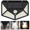 LAMPARA SOLAR DE 100 LED CON SENSOR DE MOVIMIENTO PROFESIONAL!