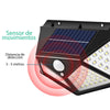 LAMPARA SOLAR DE 100 LED CON SENSOR DE MOVIMIENTO PROFESIONAL!