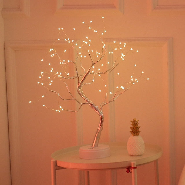 Luces de árbol bonsái para decoración de habitaciones